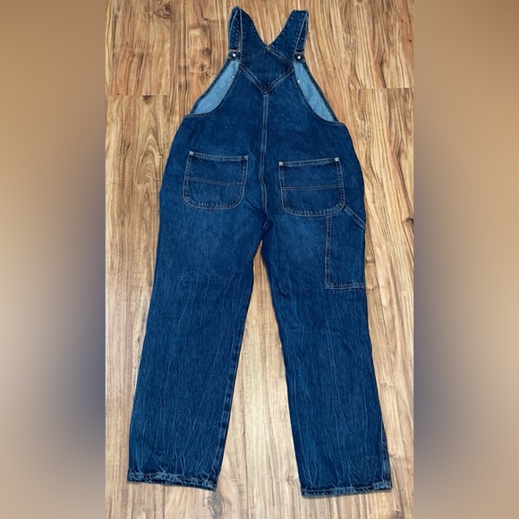 Old navy women’s overalls 14 bibs Jean denim utility cotton classic essential - Picture 4 of 12